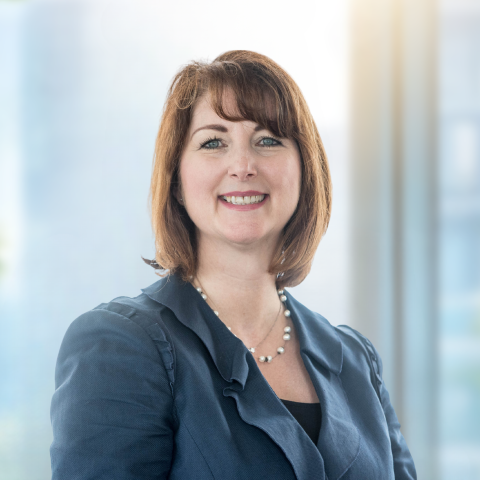 Trish Pekeles in a blue jacket