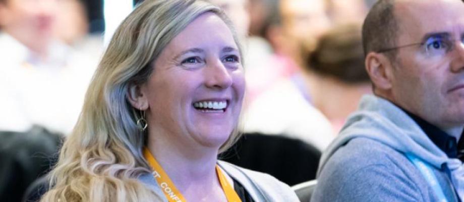 Woman smiling